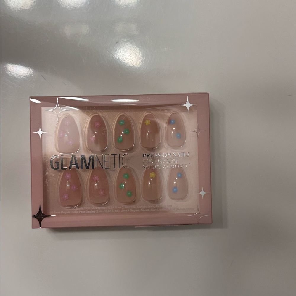 glamnetic press on nails full bloom NIB